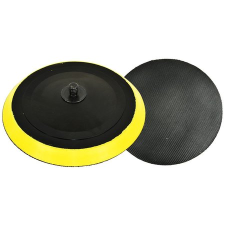 SUPERIOR PADS AND ABRASIVES 6" Dia Hook & Loop Sanding / Backer Pad with 7/16" -14 Mount Shaft - Replaces U-Sand/Cherryhill BP6 RSP70